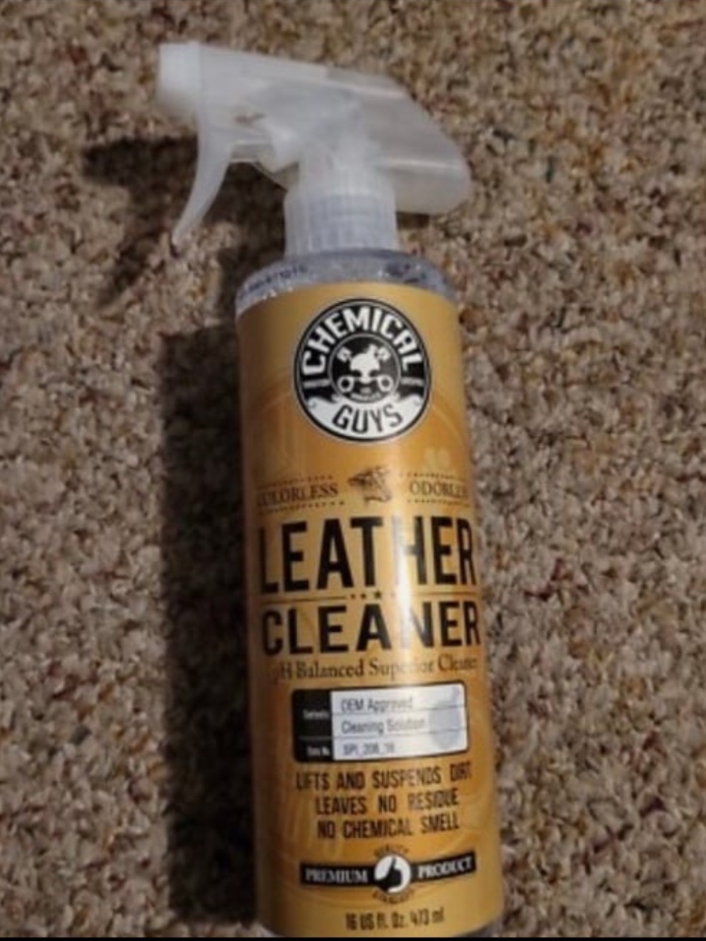 16 oz Chemical Guys Colorless and Odorless Leather Cleaner